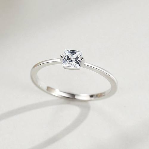 S925纯银百搭ins饰品戒指