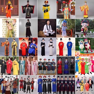出租演出服皇帝服古装 旦话剧剧本杀表演服将军士兵租赁 汉服租借元