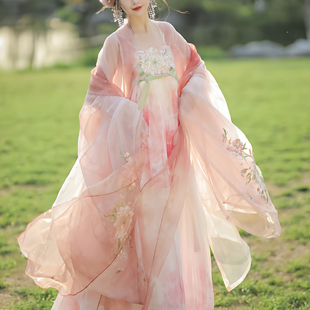 衫 出租汉服 诃子裙刺绣大袖 牡丹国色 重工唐制租赁 十二花神