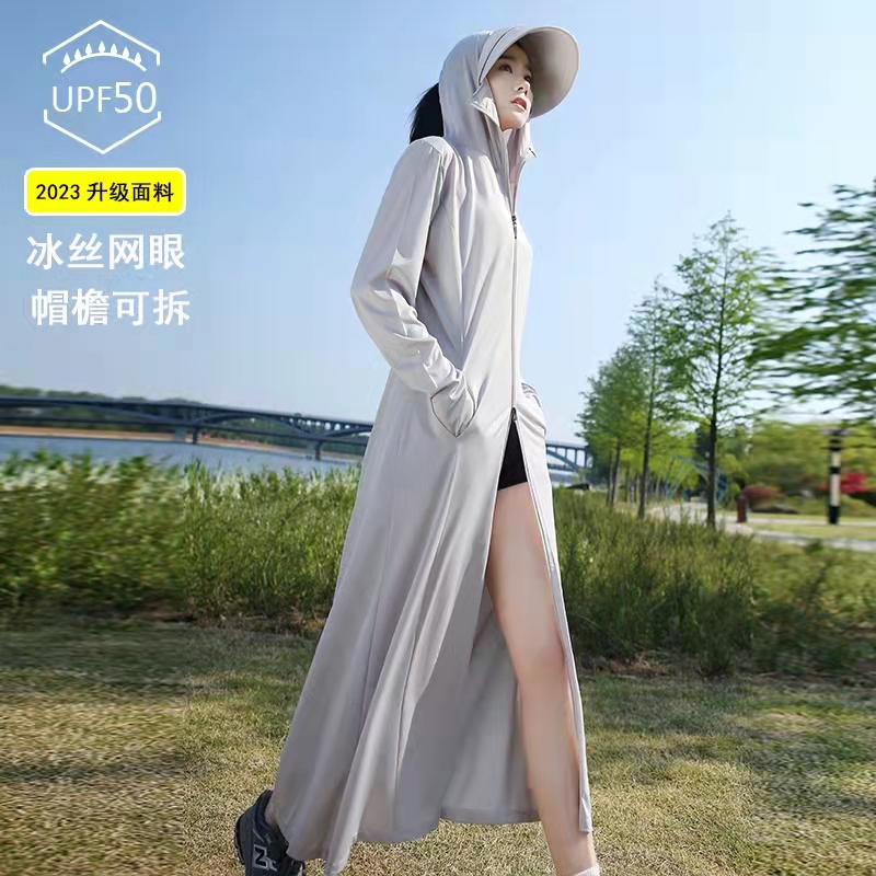 长款全身防晒衣女海边冰丝