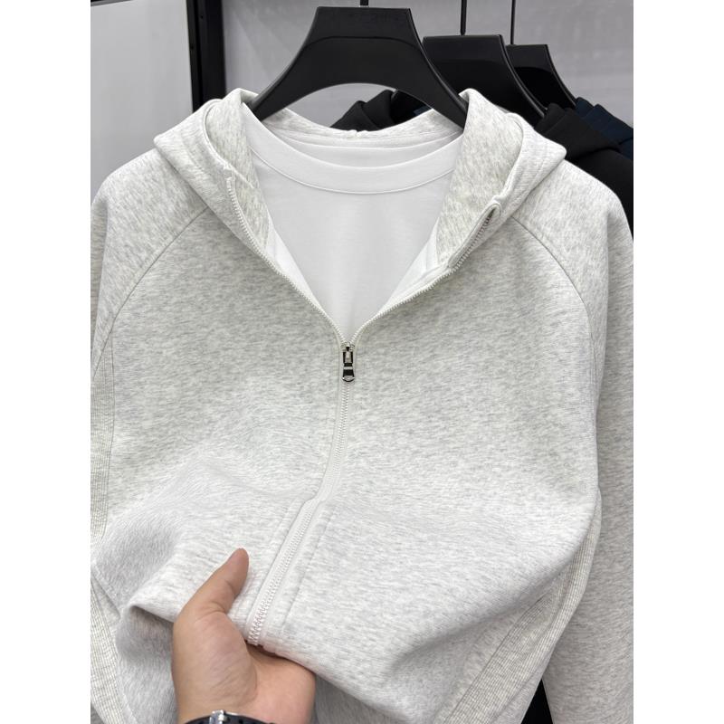重磅2025秋季新款男士连帽卫衣外套时尚百搭青年运动上衣拉炼开衫