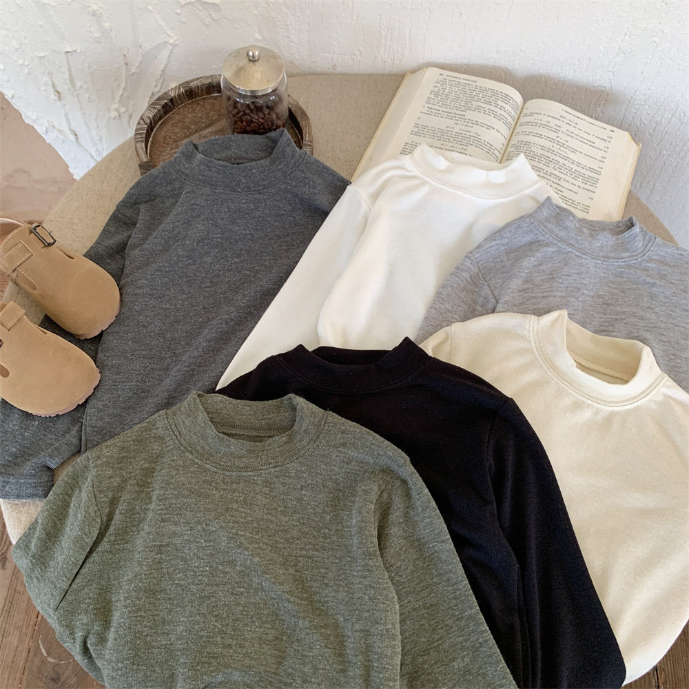 男童打底衫中领秋冬新款儿童纯棉半高领长袖t恤韩版软糯弹力内搭,童装/婴儿装/亲子装,T恤,淘宝优惠券,粉丝福利购,淘宝优惠卷