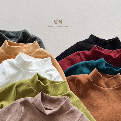 9色可选深秋冬款纯棉打底衫