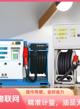 温港车载12V24220全自动柴油大流量汽油防爆卷盘加油机抽油泵甲醇