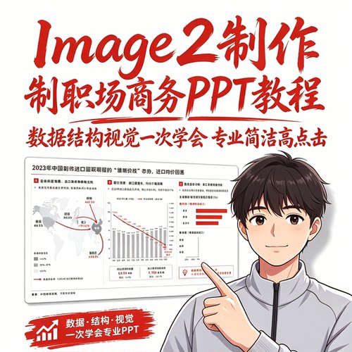 Image 2职场商务PPT制作教程数据图表可视化设计学习资料
