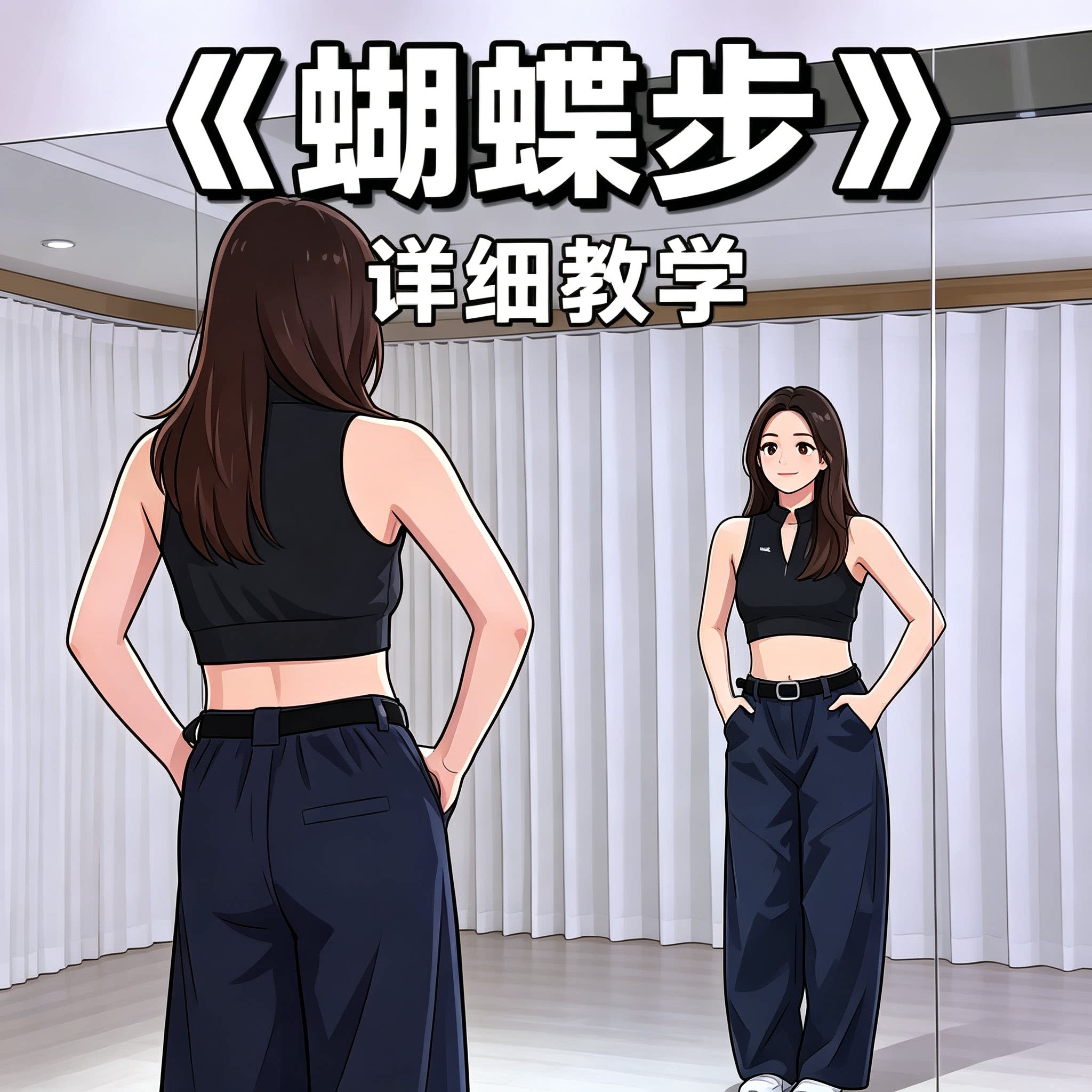 镜面蝴蝶步舞蹈分步教学零基础慢刻录盘个性化服务