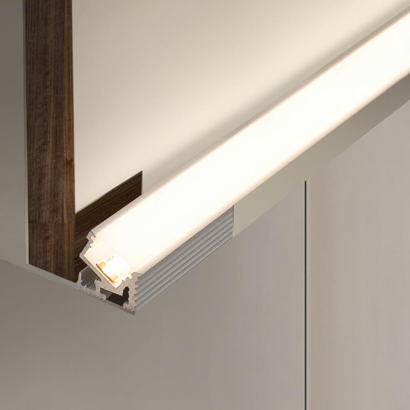 折弯线性灯弧形吊顶圆弧反光灯槽