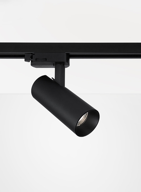 家用三线led轨道射灯cob明装白色黑色背景墙导轨灯服装店商用