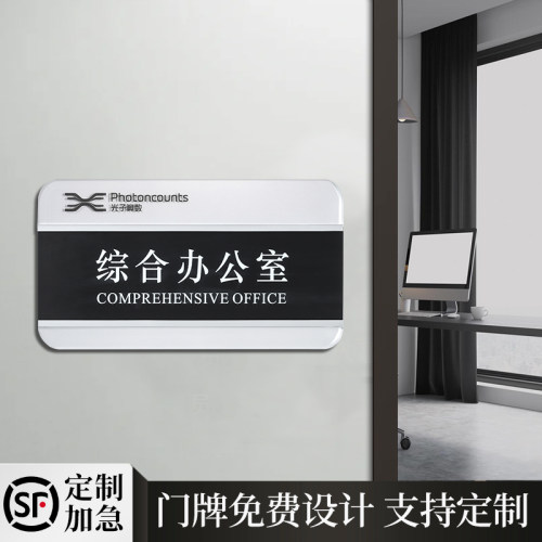办公室门牌铝合金可更换科室牌
