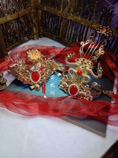 魔道祖魏无羡婚服衍生发冠蓝忘机婚服发冠男女通用汉服古风发簪