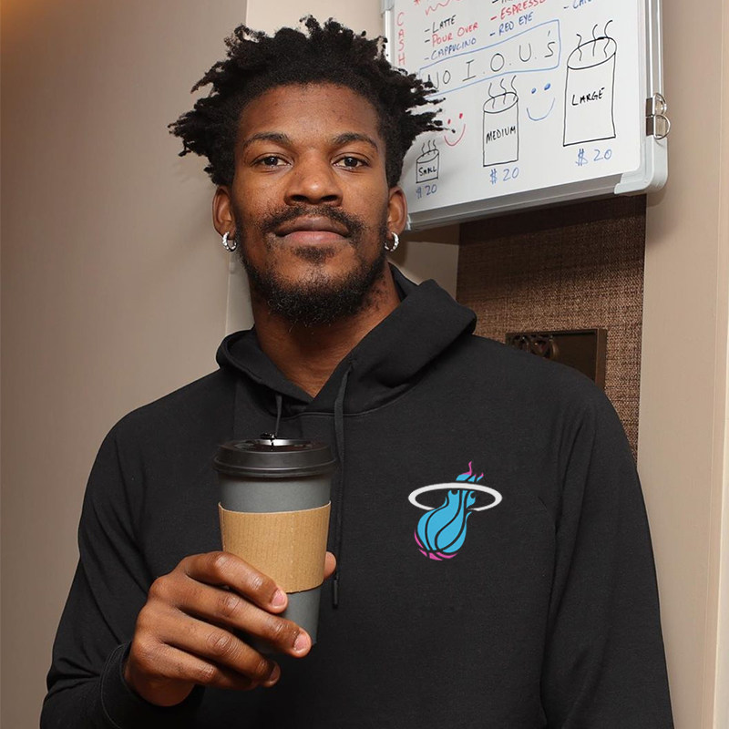 热火队巴特勒希罗同款篮球运动连帽大码套头卫衣帽衫外套定制潮