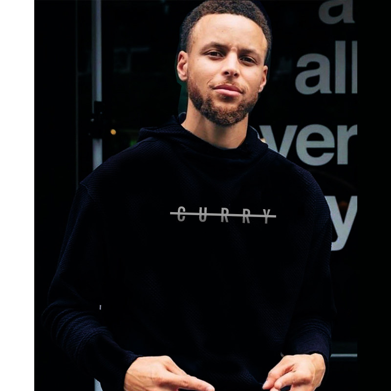 库里篮球连帽春秋薄款套头卫衣学生大码运动休闲帽衫出场服定制潮