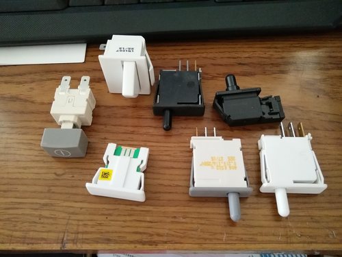 适用于西门子博世冰箱配件门灯电源伸缩按钮开关磁控开关