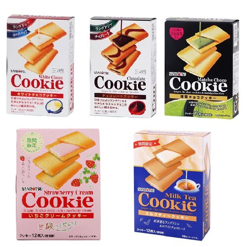 进口日本三立牛奶巧克力抹茶夹心