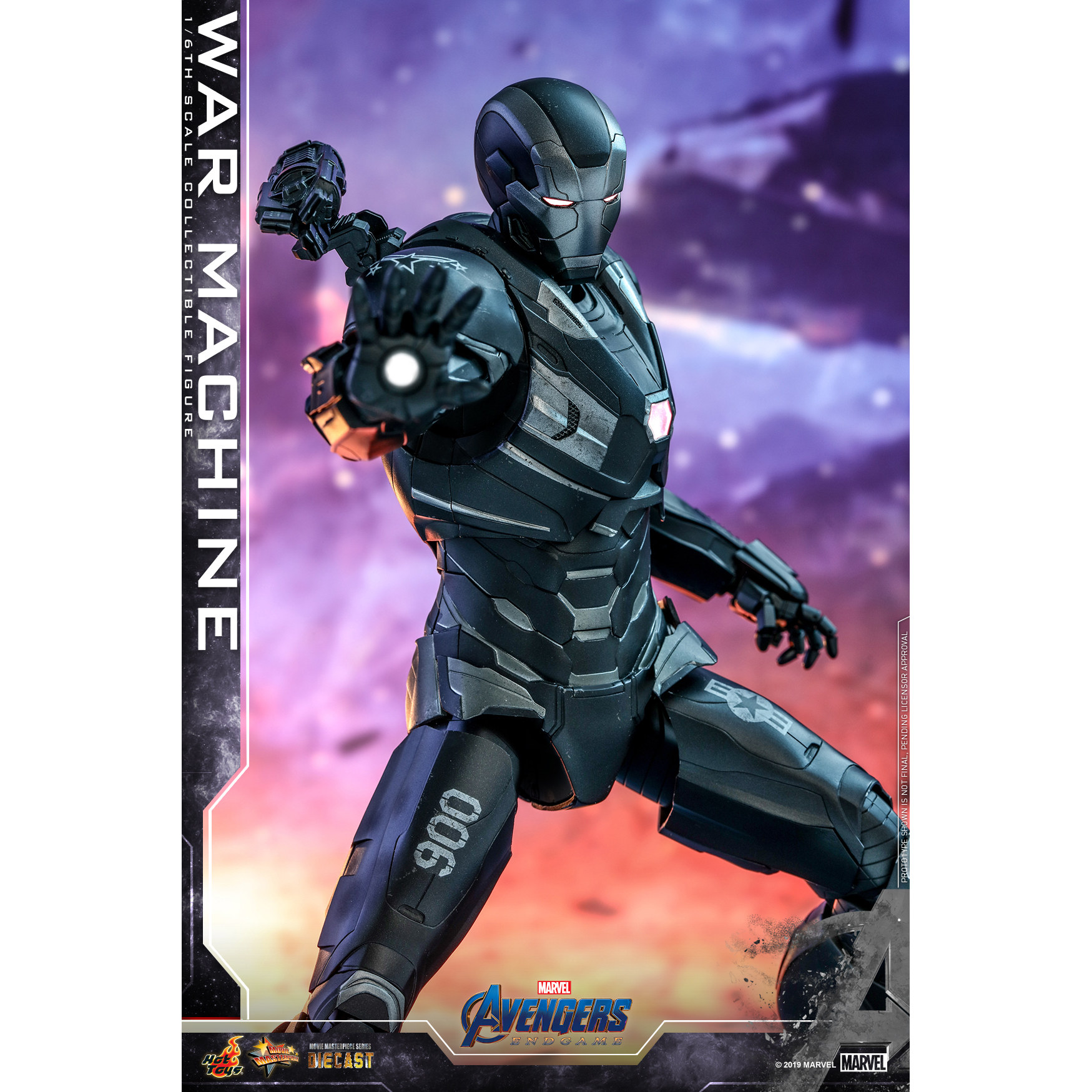 吉考斯工业 HotToys 复联4终局之战 战争机器 1:6合金人偶 MMS530