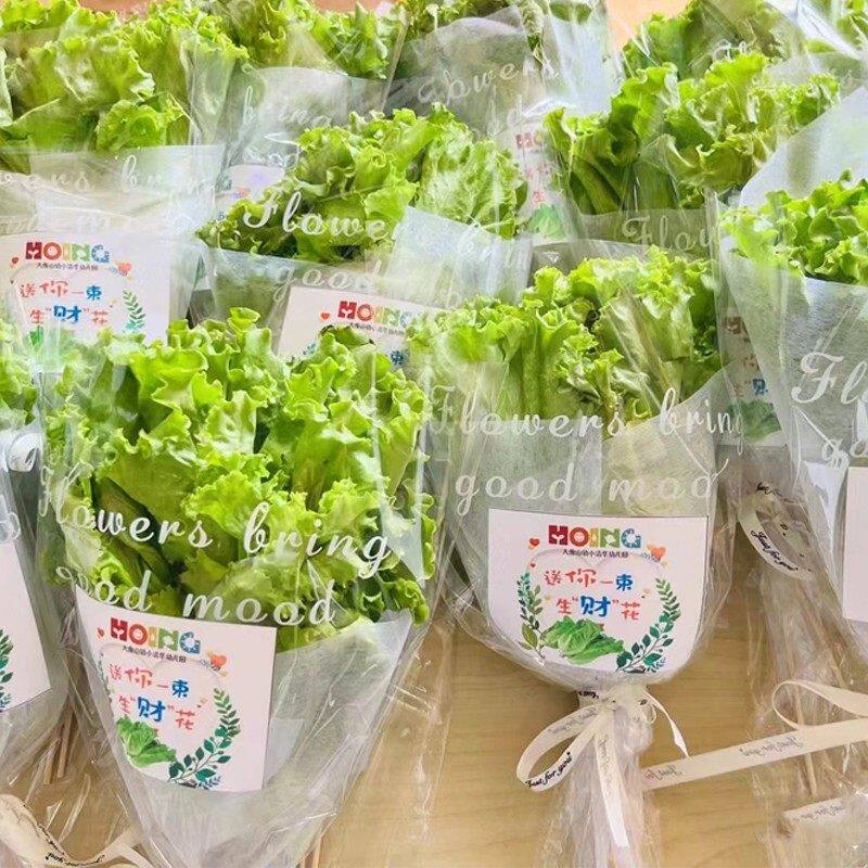 创意生菜生财花束绿油油鲜花蔬菜手捧花送闺蜜生日仪式感岳阳常德