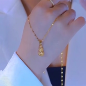 颈链超闪时尚 轻奢小葫芦项链女钛钢不褪色锁骨链2025新款 爆款 吊坠