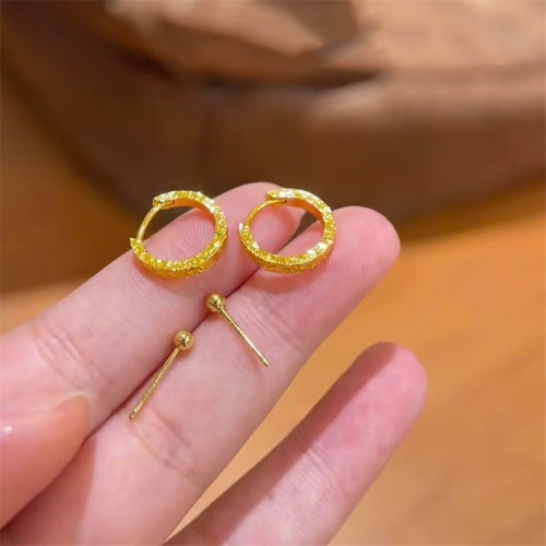 金色碎碎冰耳扣四件套耳钉