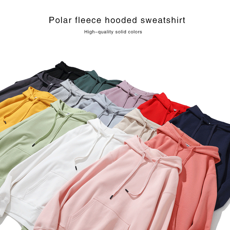 摇粒绒AG糖果色连帽卫衣