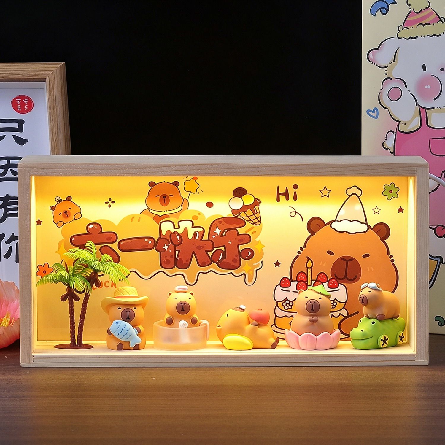 卡皮巴拉摆件生日礼物送男生礼品