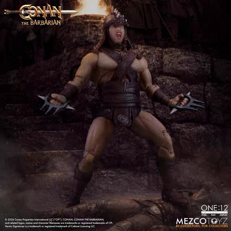 【定金】Mezco蚂蚁 one:12 野蛮人柯南 竞技场版 1/12可动人偶