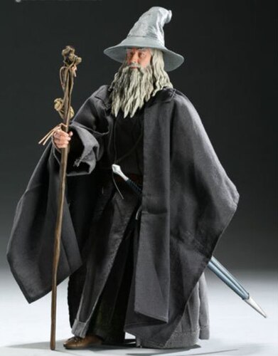 【现货】Sideshow 甘道夫 EX 灰袍巫师 指环王 1/6 12寸 可动人偶