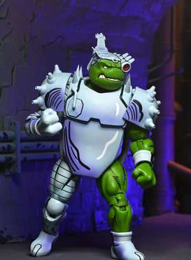 【顺丰现货】NECA忍者神龟幻影机械多纳泰罗可动人偶金标