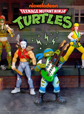 【顺丰现货】SUPER7 忍者神龟 10波 TMNT忍者爱普 摇滚里奥鼠王
