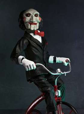 【顺丰现货】NECA再版电锯惊魂12寸比利三轮车金标正版摆件