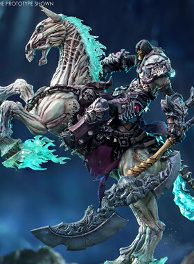 【定金】魔火工作室 1/12 深渊骑士-天启ver.& 绝望青驹 可动人偶