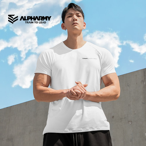 Alpharmy短袖男速干健身功能面料