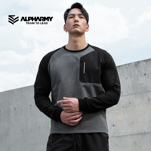 alpharmy运动套头衫男户外健身