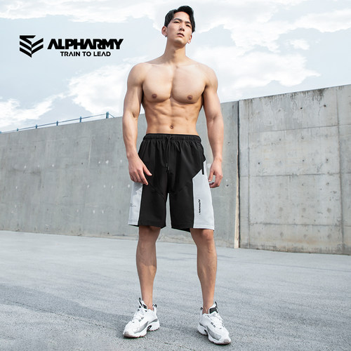 alpharmy速干健身短裤肌肉透气