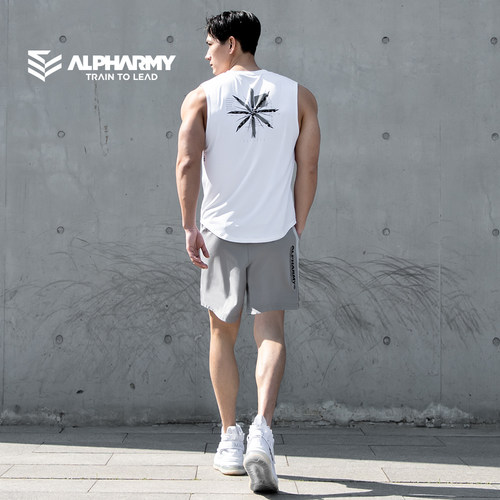 alpharmy速干背心男无袖宽松肌肉