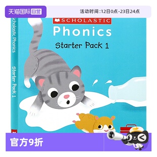 【自营】学乐语法阅读入门1 英文原版绘本 Phonics starter pack 1 Book Bag Readers 英语启蒙学习入门8册套装 全彩 Scholastic