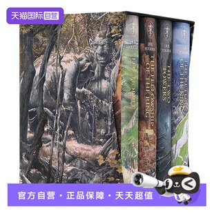 【自营】指环王霍比特人魔戒4册盒装 Alan Lee插图版 托尔金精装 英文原版 The Hobbit The Lord of the Rings JRR Tolkien