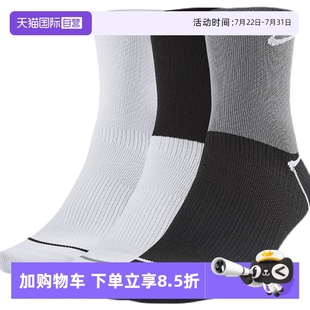 PLUS 耐克女子EVRY LTWT ANKLE 904 3PR运动中袜CK6021 自营