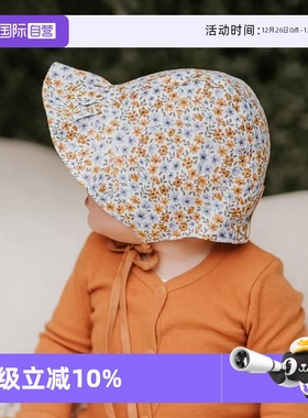 【自营】澳洲Bedhead新生儿田园防晒帽亚麻双面可戴女童帽UPF50+