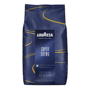【自营】LAVAZZA拉瓦萨Super Crema意式醇香咖啡豆1kg中度烘焙