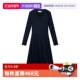 自营 Marc Polo2025秋冬新款 POLO领品质纱线毛织百褶连衣裙