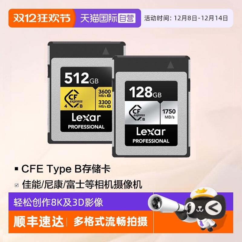 雷克沙CFE-B卡4K/8K相机存储卡