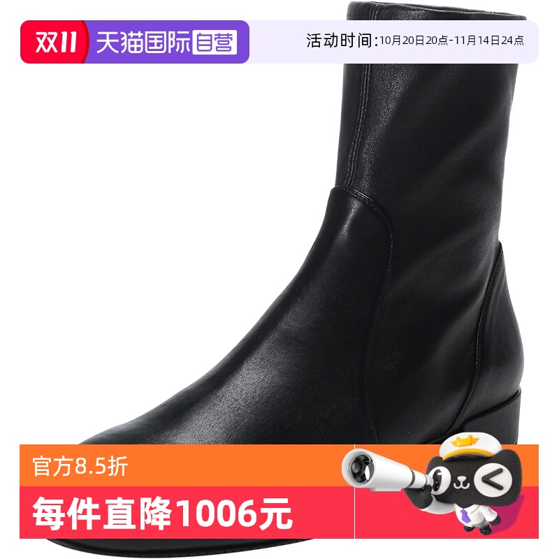 自营SW粗跟短靴StuartWeitzman