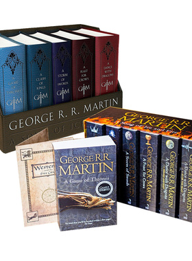【自营】英文原版 冰与火之歌 A Song of Ice and Fire 精装皮革收藏版 Game of Thrones 权利的游戏