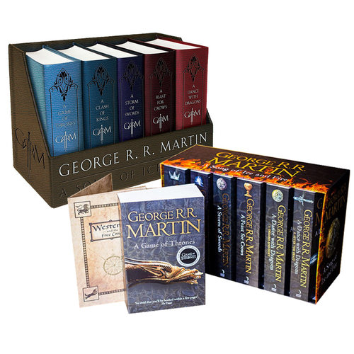 【自营】英文原版 冰与火之歌 A Song of Ice and Fire 精装皮革收藏版 Game of Thrones 权利的游戏