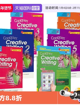 【自营】新加坡攻克英语写作 SAP Conquer Creative Writing 小学1-6年级 英语创意写作练习册 提高版 英文原版进口图书