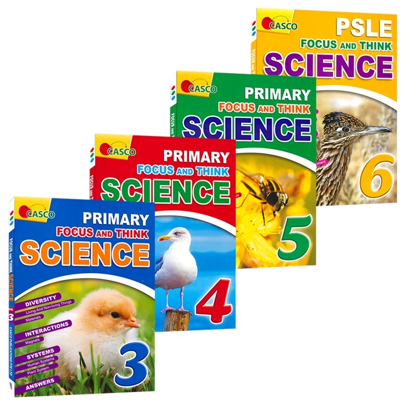 【自营】Casco Focus And Think Science Primary 3-6 新加坡科学 聚焦和思维 课外练习册 英文教辅 3-6年级 英文原版进口图书