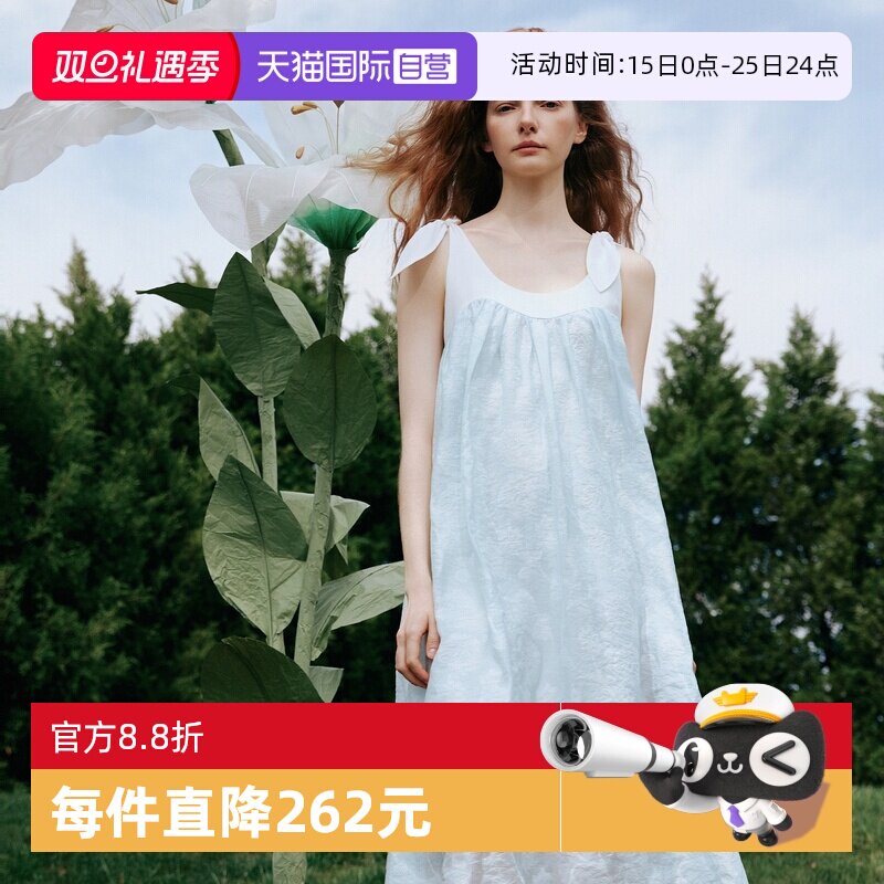 ELLE法式洋气印花连衣裙