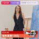 收腰通勤牛仔马夹 V领马甲女2025秋款 自营 ELLE摩登设计感无袖