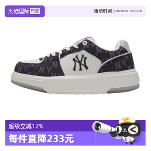 运动休闲鞋 MLB男女情侣复古老花厚底增高学长鞋 3ASXM016N 自营