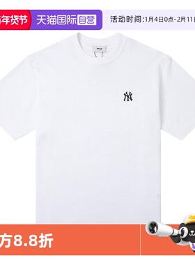 【自营】MLB男装女装2025春季新款情侣运动短袖T恤3ATSB025350WHS